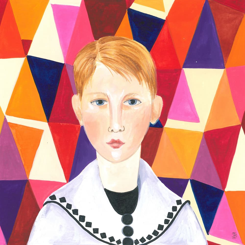 Geometric Portrait by Isabelle Brent — canvas wall art