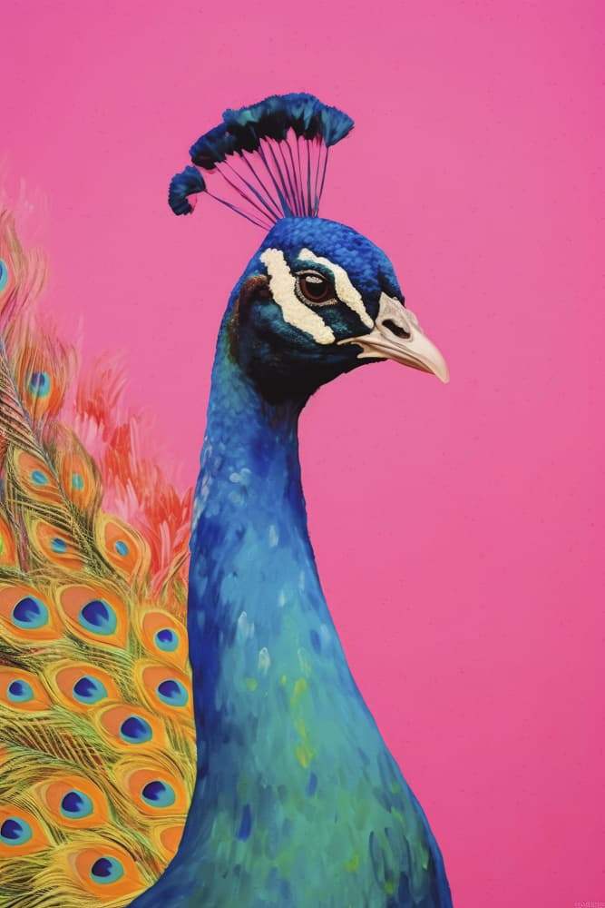 Peacock's Vibrance by Treechild — canvas wall art