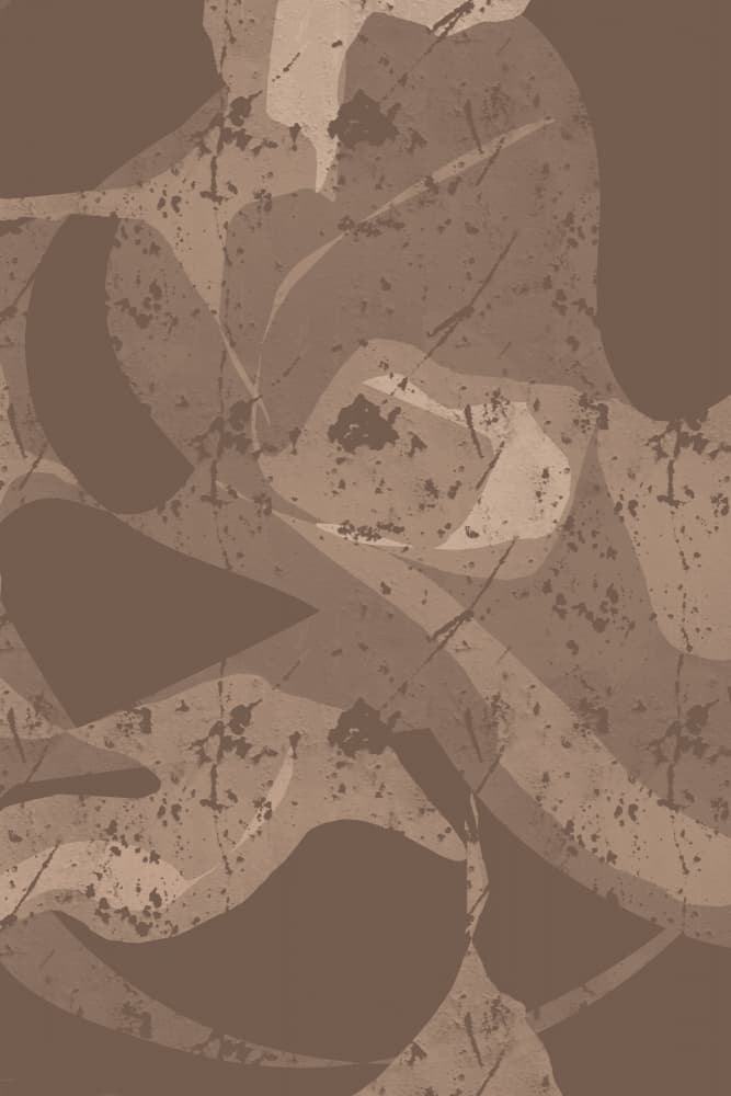 Earthy Abstract Shapes by Yuli Saputra — canvas wall art