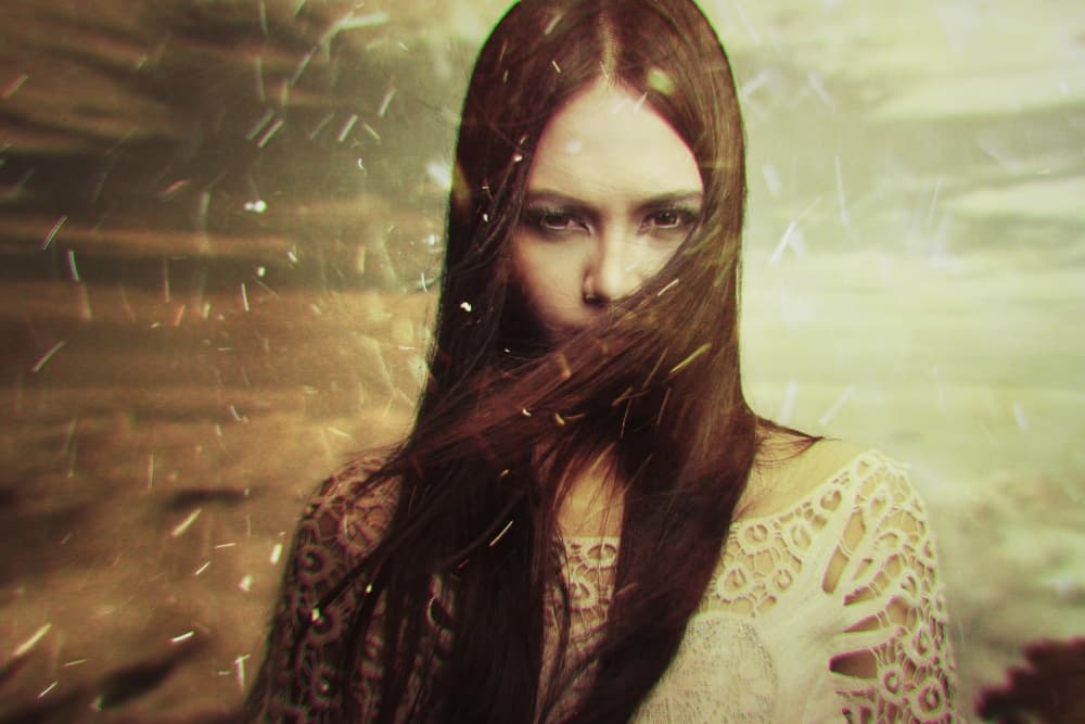 Intense Gaze Portrait by Fren Hendrik — canvas wall art