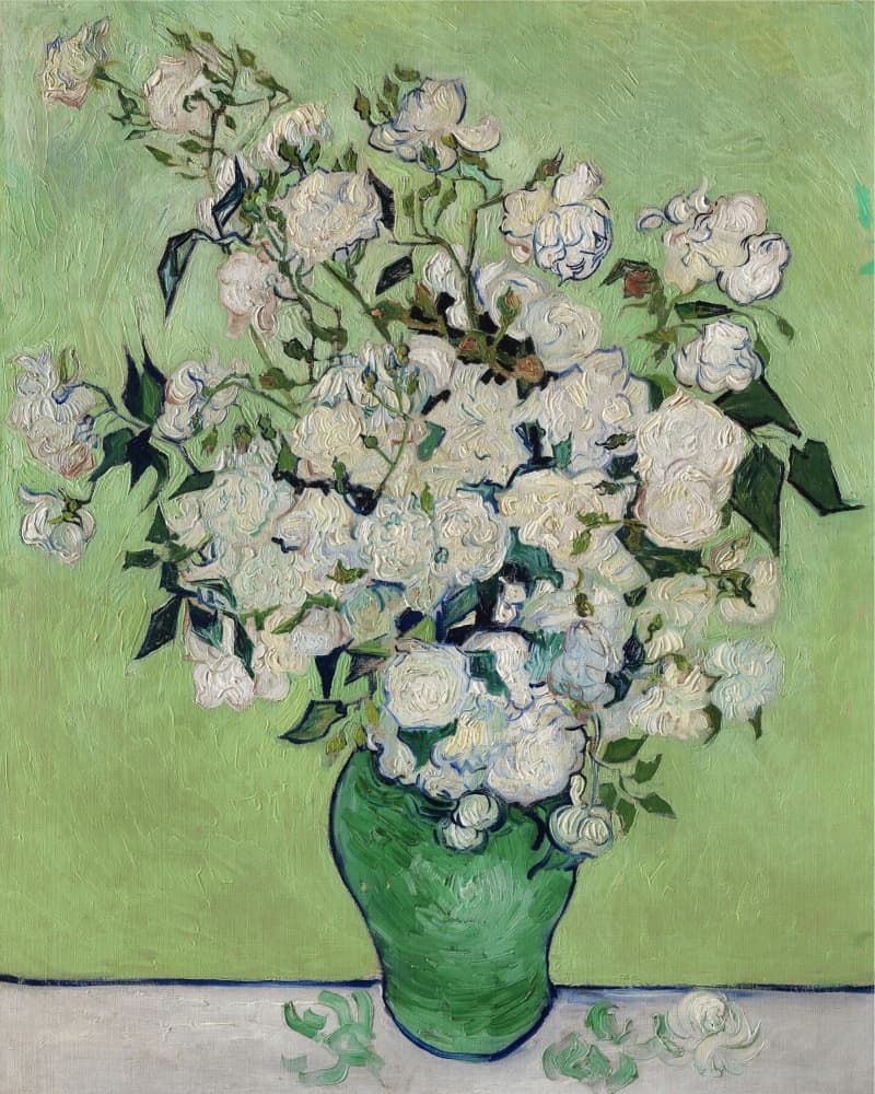 Roses by Vincent Van Gogh — canvas wall art