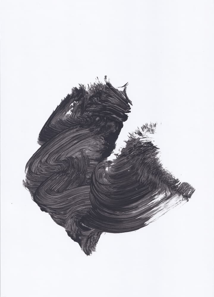 Dynamic Black Abstract by Maira Ribena — canvas wall art