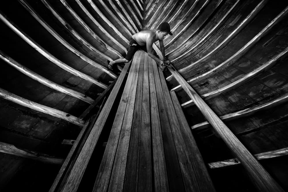Boat Building Craft by Gunarto Song — canvas wall art