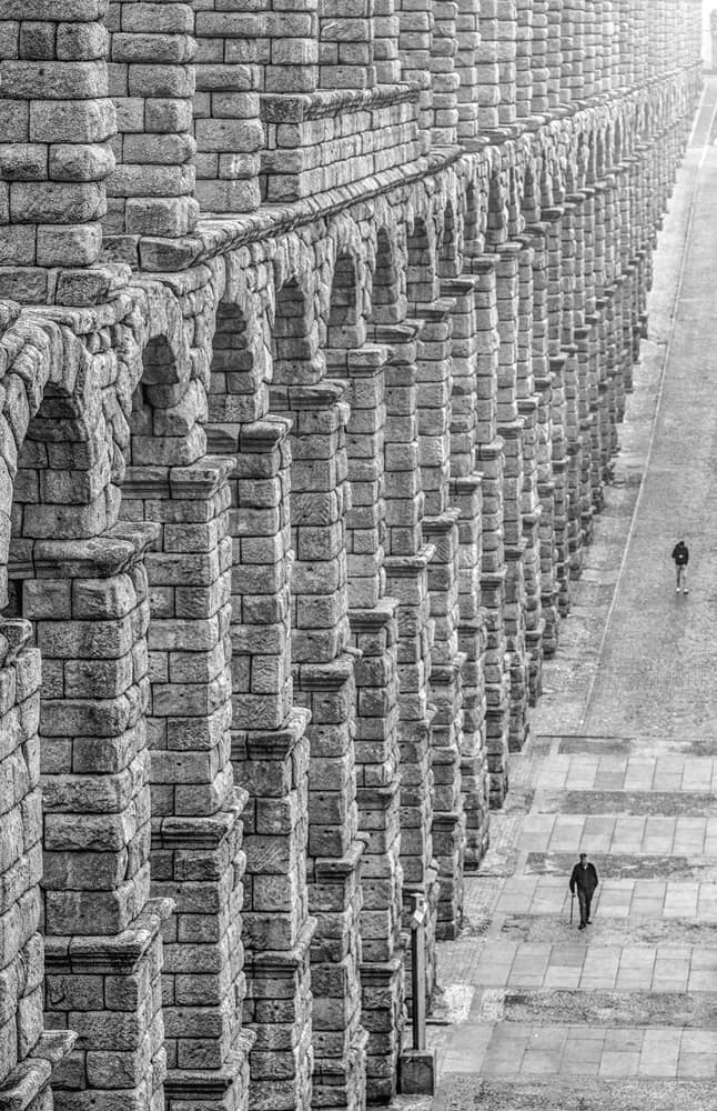 Ancient Arches Perspective by Bego Amare — canvas wall art