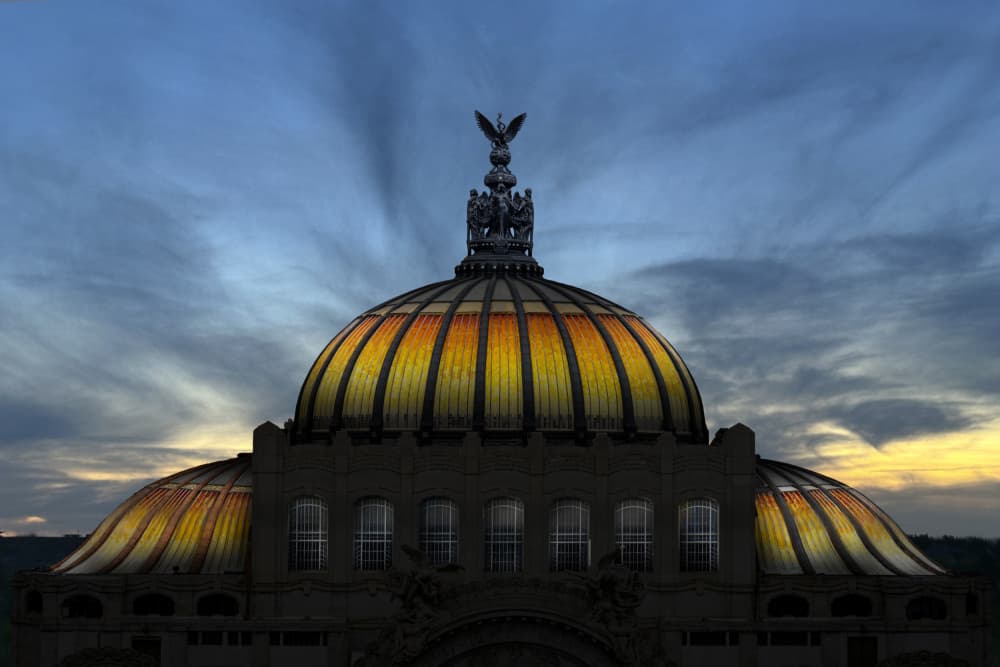 Golden Dome Twilight by Sonya Liu — canvas wall art