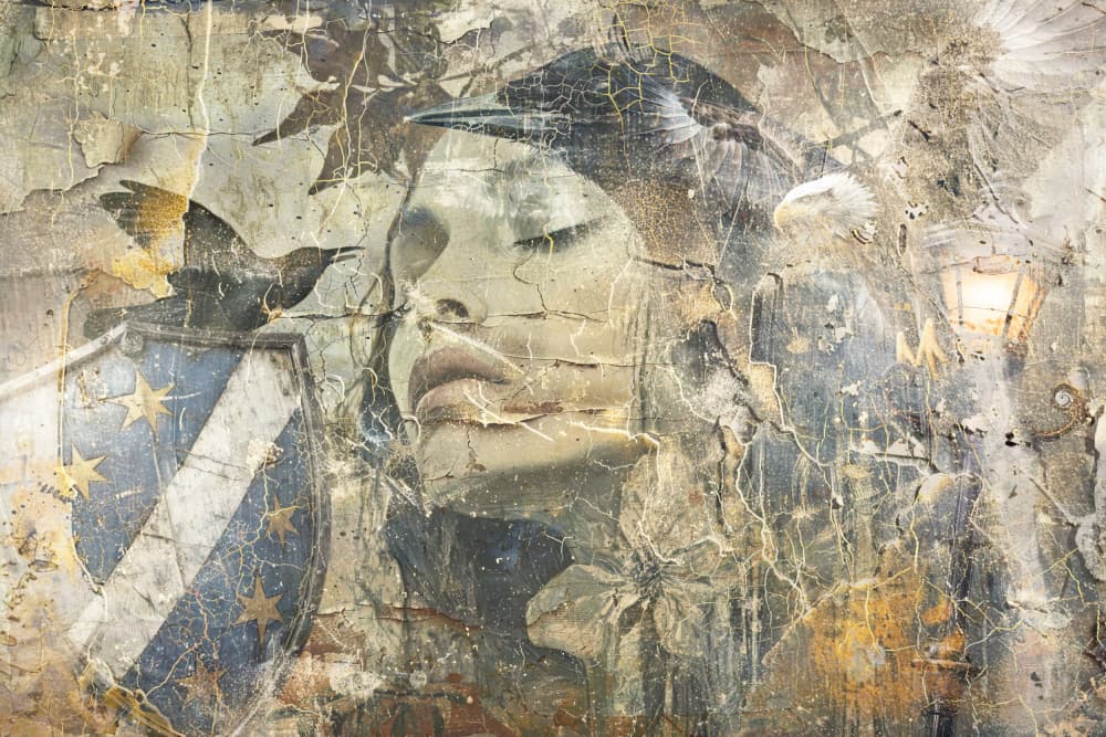 Mystical Woman Portrait by Rafal Kulik — canvas wall art