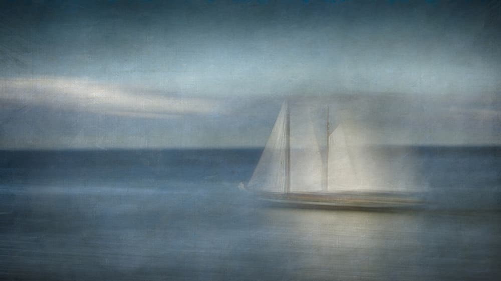 Dreamy Sailboat At Sea by Greetje van Son — canvas wall art