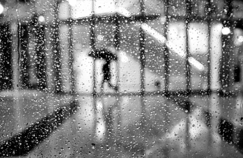 Rainy City Walk by Selaru Ovidiu — canvas wall art