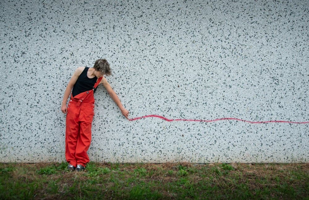 Drawing a Red Line by Giorgio Toniolo — canvas wall art