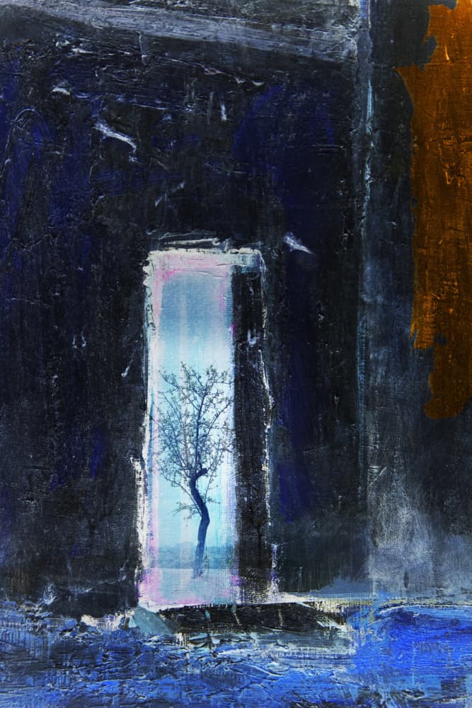 Solitary Tree Window by Rudi Jacobs — canvas wall art