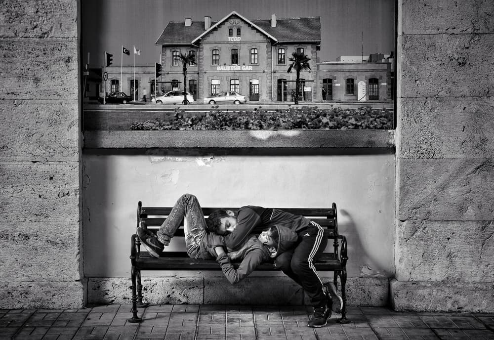 Youthful City Slumber by Ali Ayer — canvas wall art