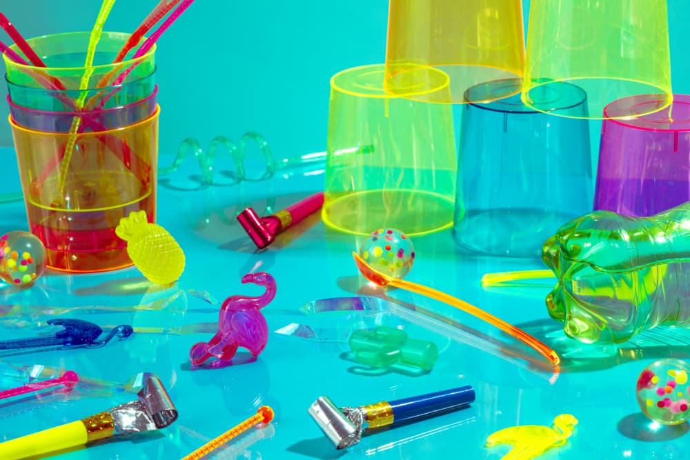 Neon Party Colors by Julia Ramiro — canvas wall art