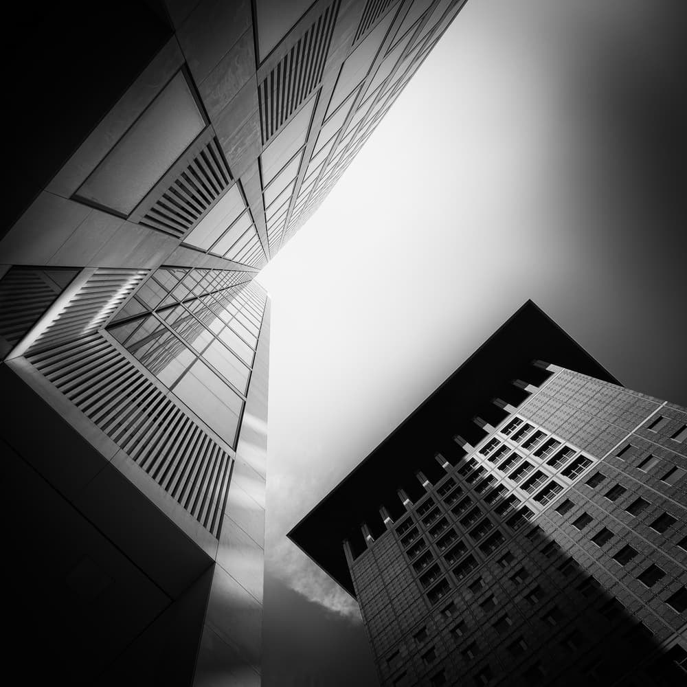 Modern City Perspective by Peter Pfeiffer — canvas wall art
