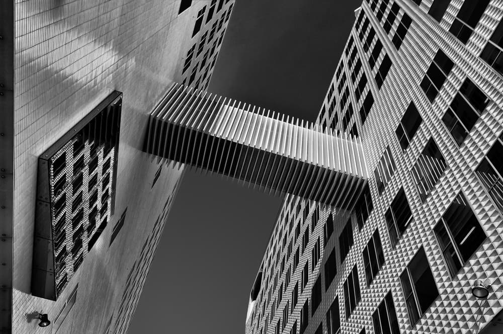 Urban Skybridge Connection by Henk van Maastricht — canvas wall art
