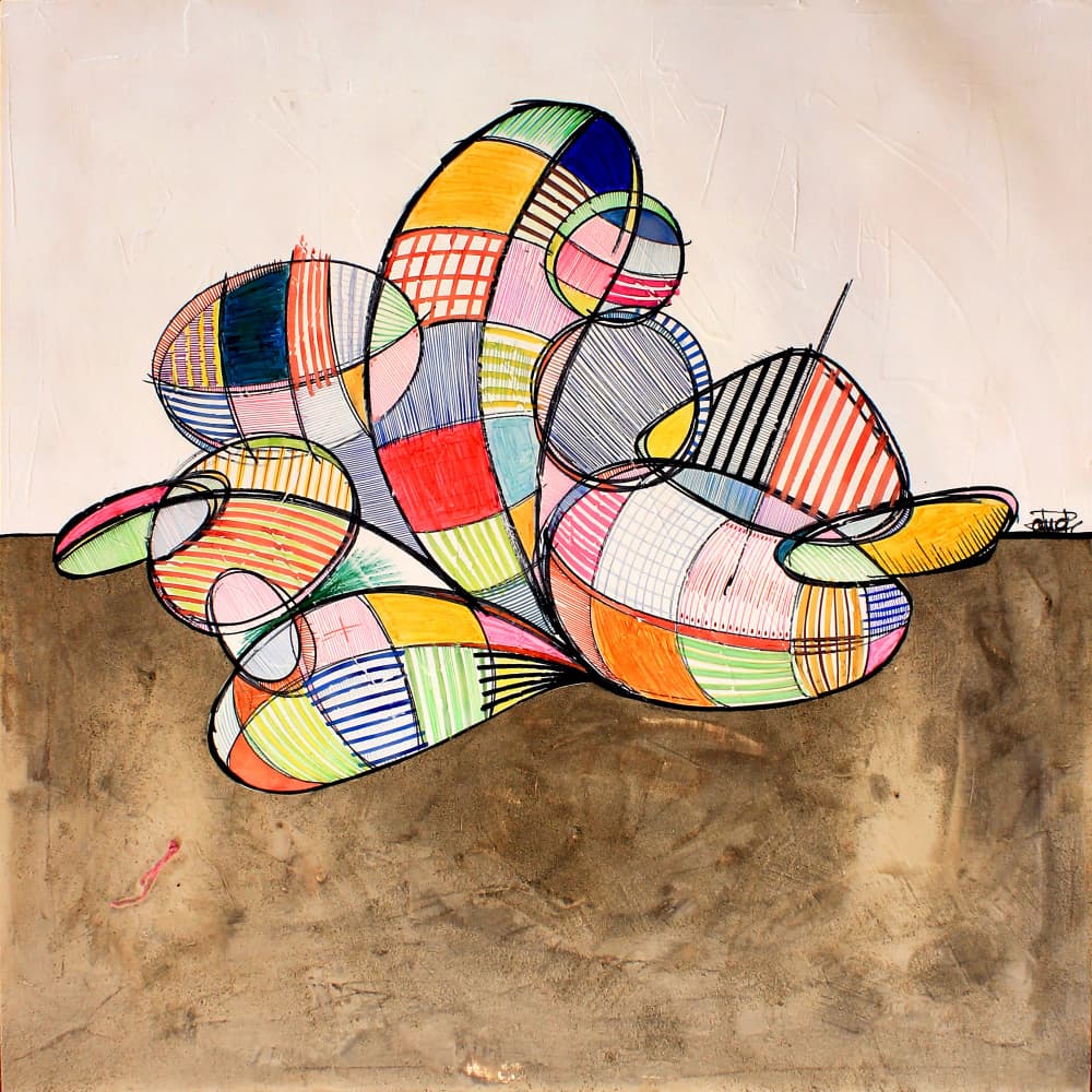 Colorful Abstract Shapes by andrea de ranieri — canvas wall art