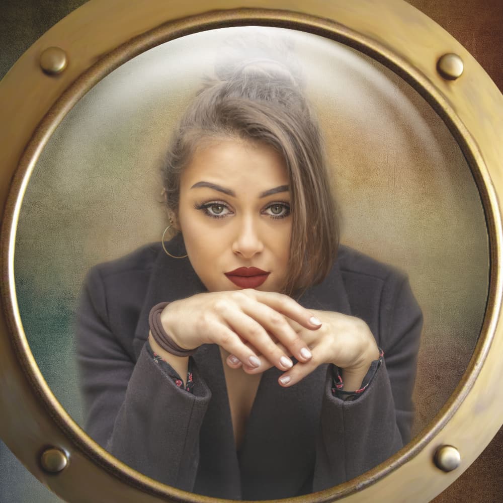 Mysterious Porthole Gaze by Ewa Całkosińska-Kajzer — canvas wall art