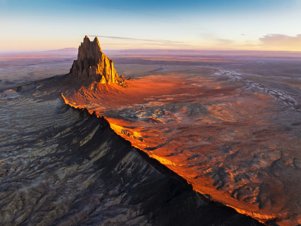 Golden Desert Peak by Herbert Rong — canvas wall art