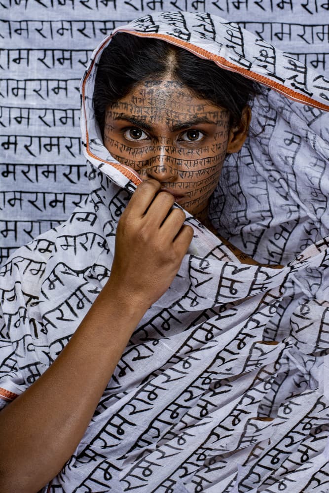 Ram Devotion Portrait by DEBASISH CHATTOPADHYAY — canvas wall art