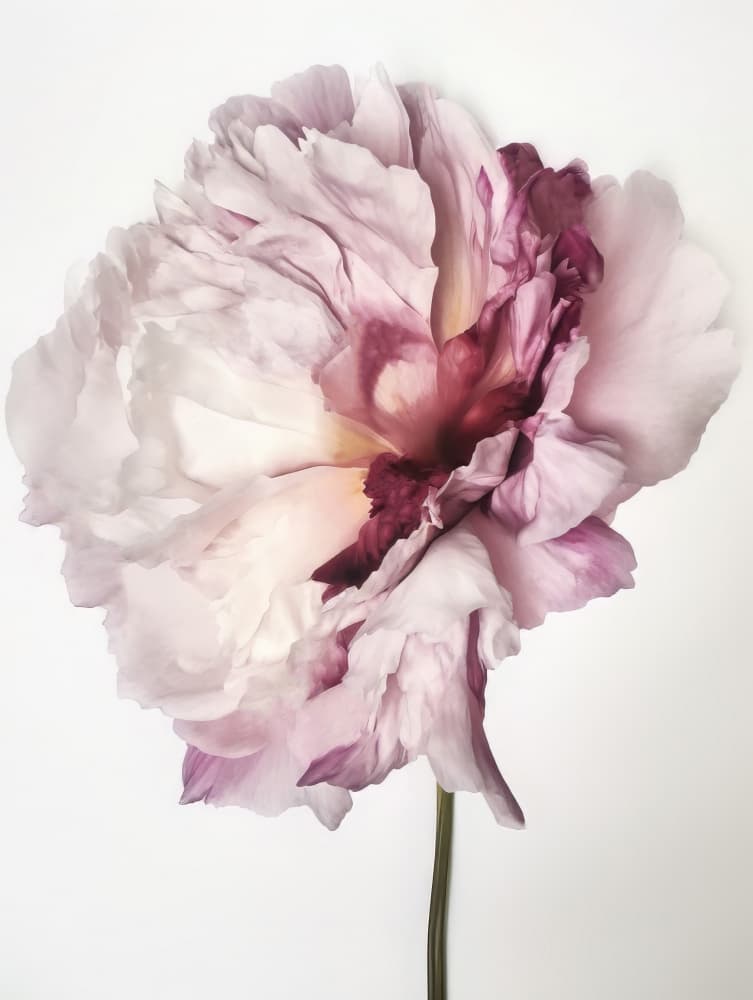 Soft Pink Peony by Bilge Paksoylu — canvas wall art