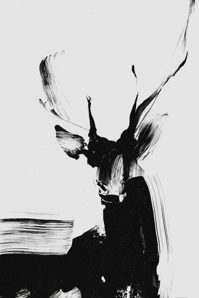 Abstract deer no 01 by Treechild — canvas wall art