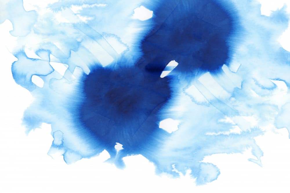 Fluid Blue Watercolor by cartissi — canvas wall art