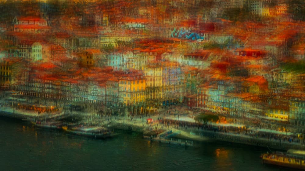 Vibrant City Lights by Molly Fu APA — canvas wall art