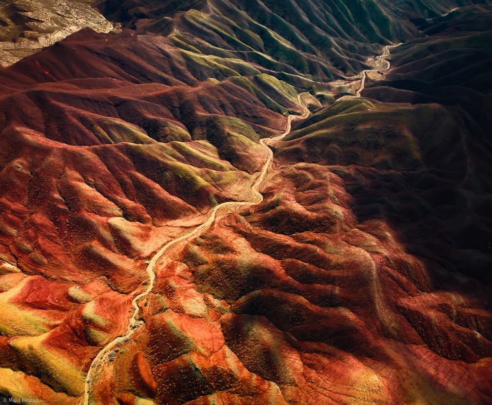 Colorful Desert Landscape by Majid Behzad — canvas wall art