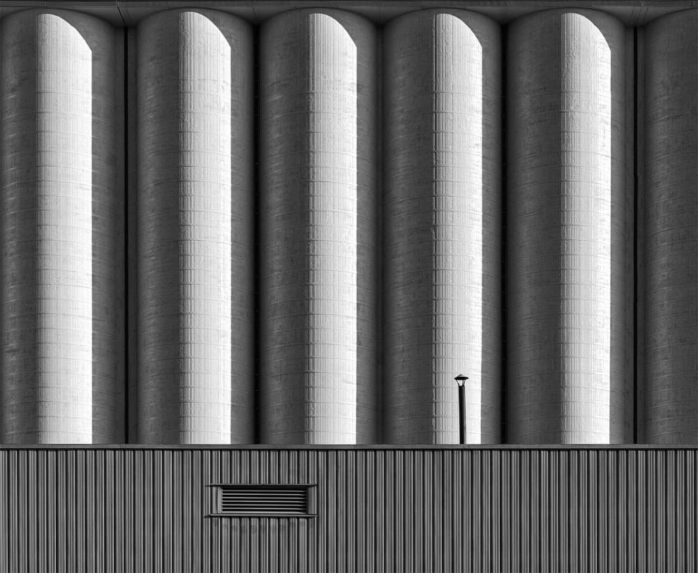 Modern Silo Architecture by Jef Van den Houte — canvas wall art