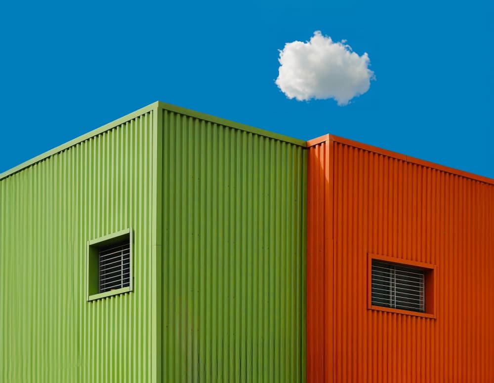 Bright Modern Building Cloud by Arnon Orbach — canvas wall art
