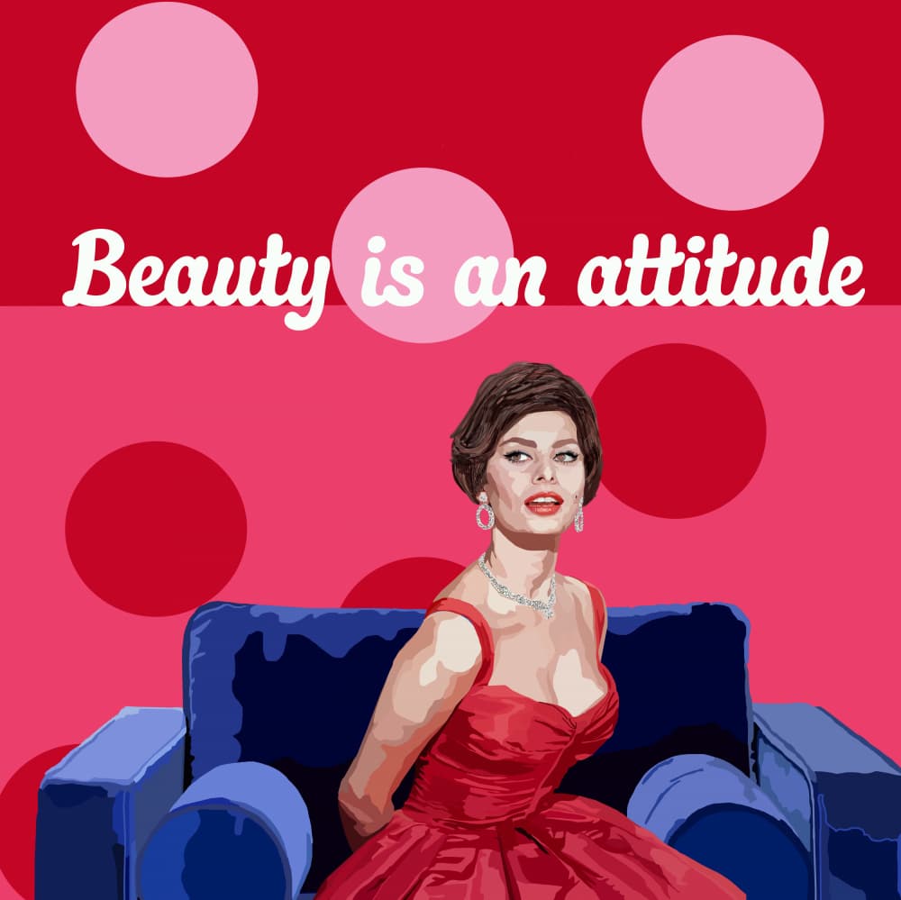 Classic Beauty Attitude by Lynnda Rakos — canvas wall art