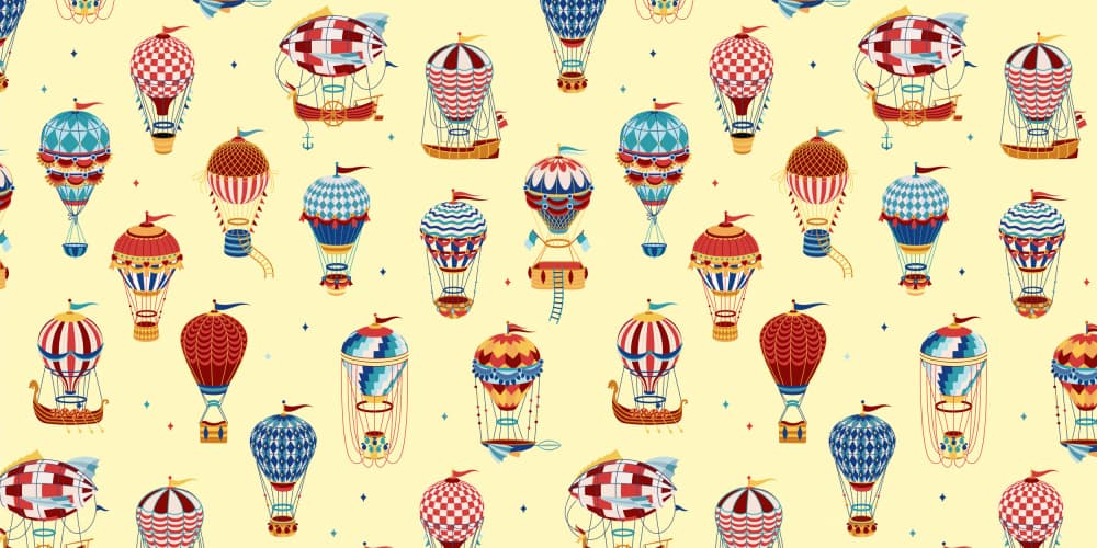 Whimsical Hot Air Balloons by Sue Skellern — canvas wall art