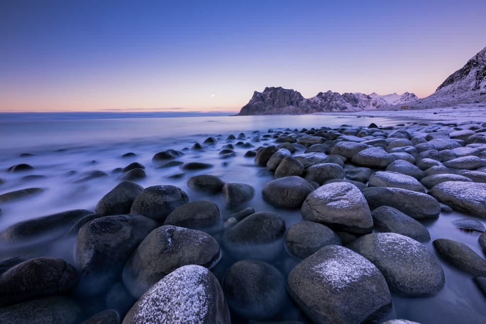 Winter Coastal Serenity by James Zhen Yu — canvas wall art