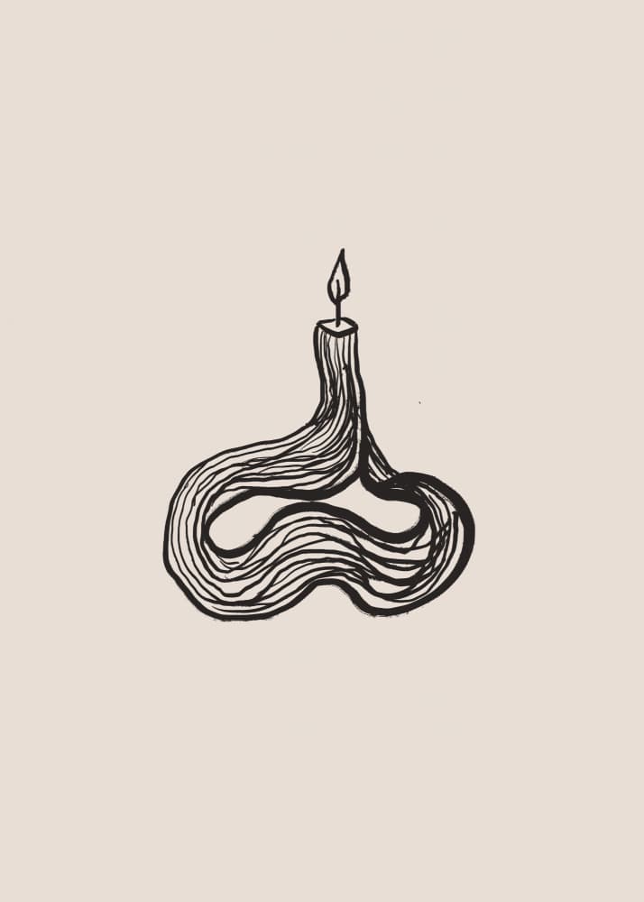 Candle time by Treechild — canvas wall art