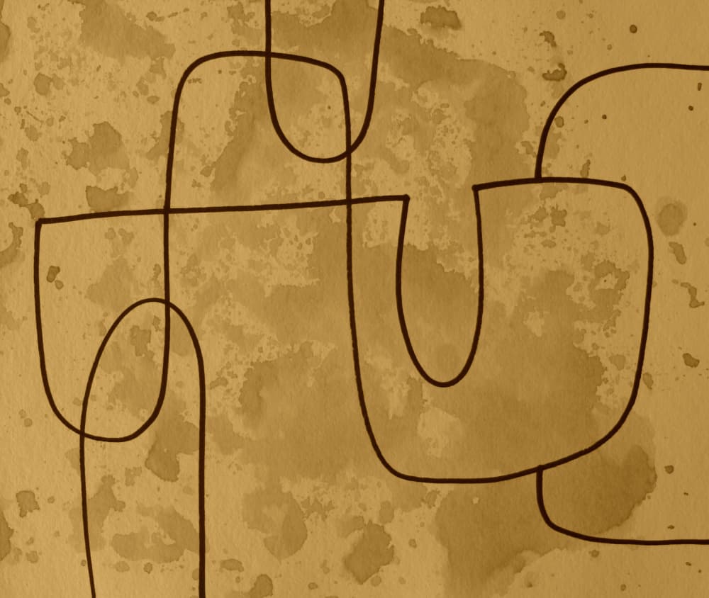 Flowing Sepia Lines by Santhosh ch — canvas wall art
