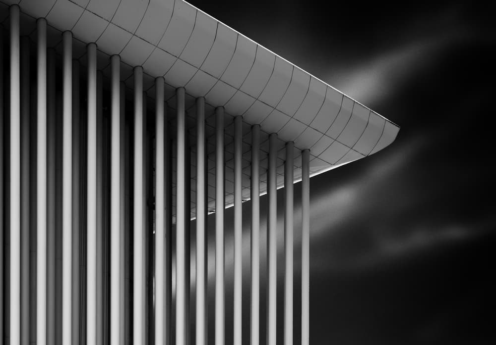 Sleek Curved Architecture by Jeroen van de Wiel — canvas wall art