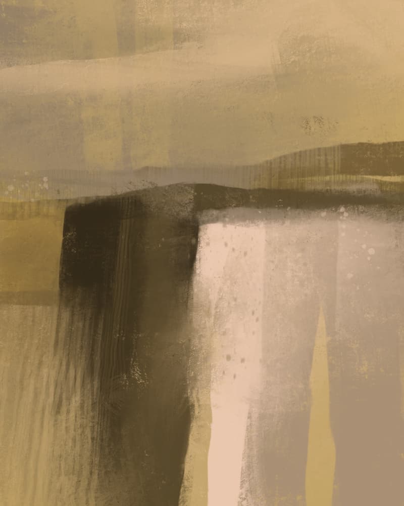 Serene Abstract Landscape by MANSI SAXENA — canvas wall art