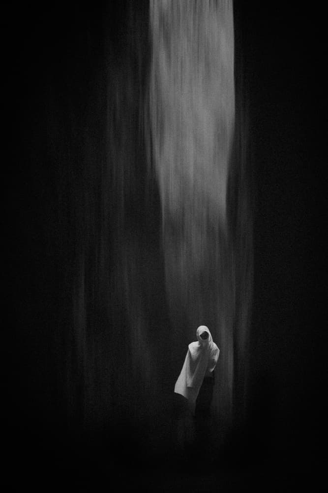 Mysterious Figure Dark Flow by António Carreira — canvas wall art