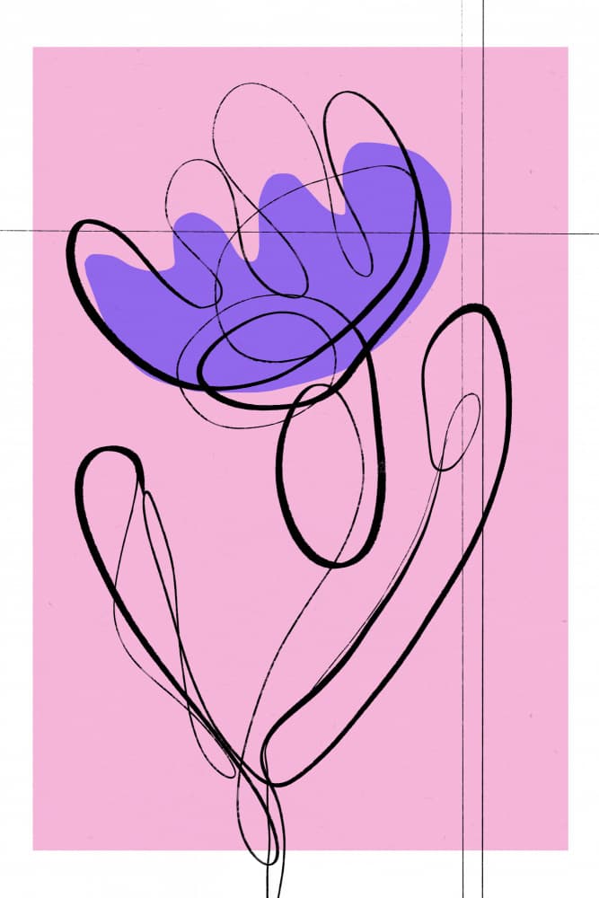 Abstract Blossom by Treechild — canvas wall art