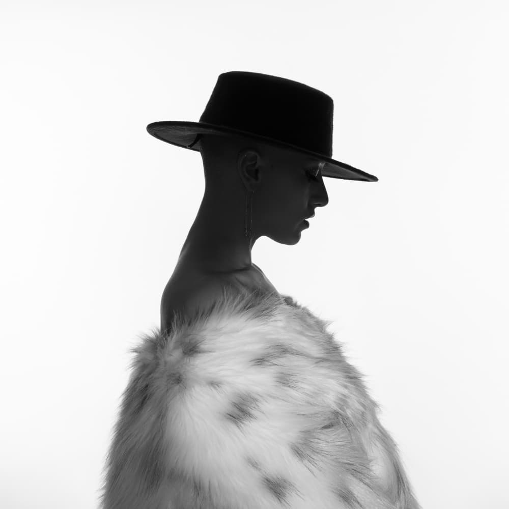 Stylish Woman In Hat by Refat — canvas wall art