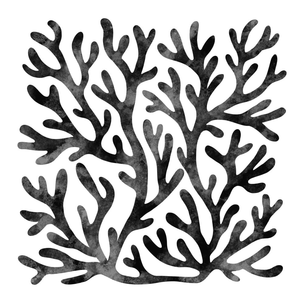 Abstract Ink Coral by EMELIEmaria — canvas wall art