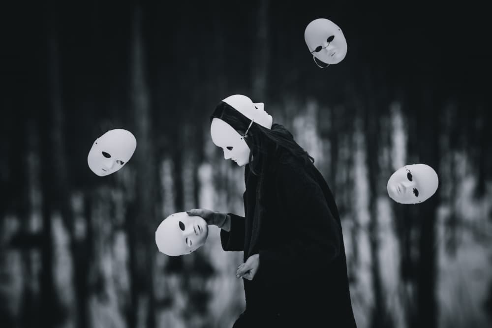 maskas 2 by Dzintra Zvagina — canvas wall art
