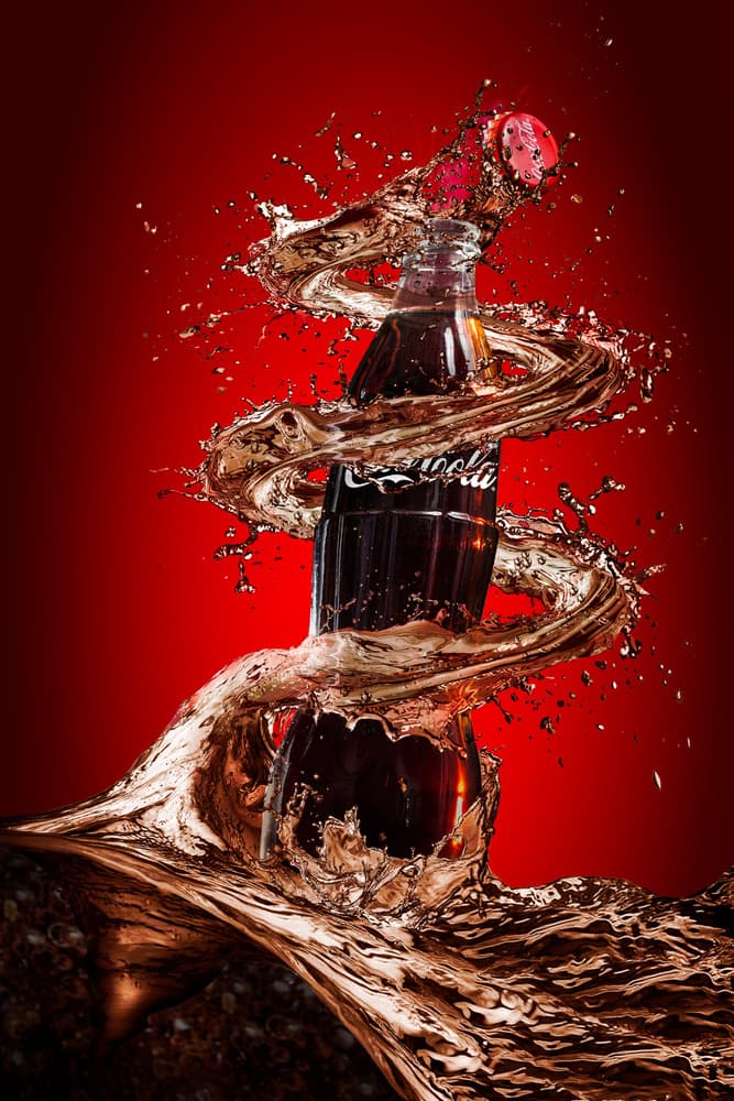 Dynamic Soda Splash by Isma Yunta — canvas wall art