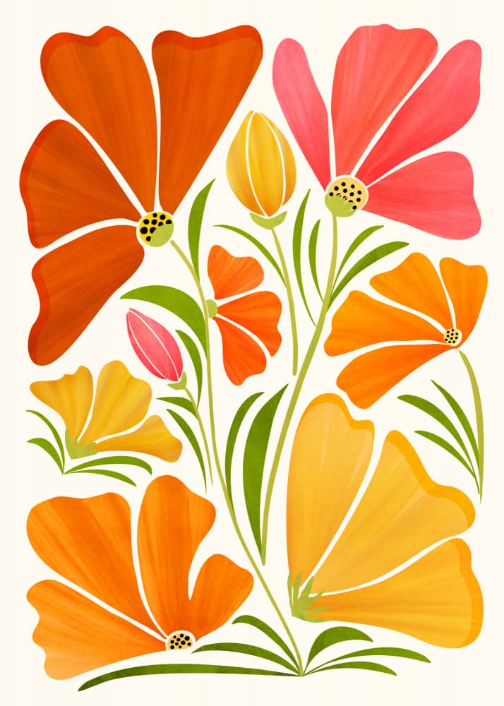 Spring Wildflowers by Kristian Gallagher — canvas wall art