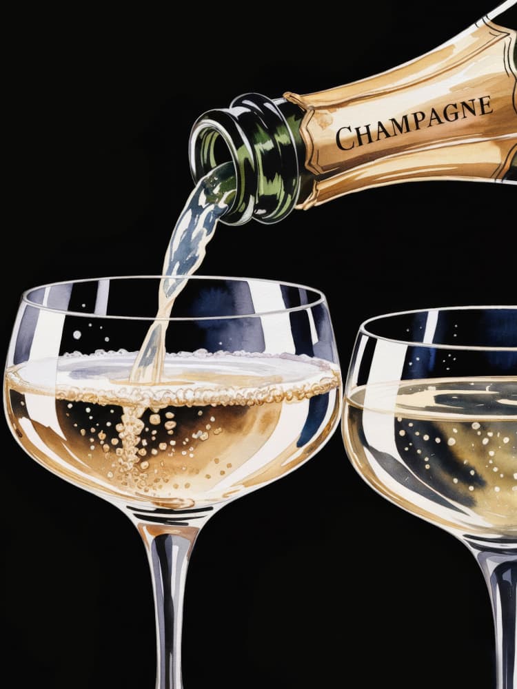 Golden Champagne Pour