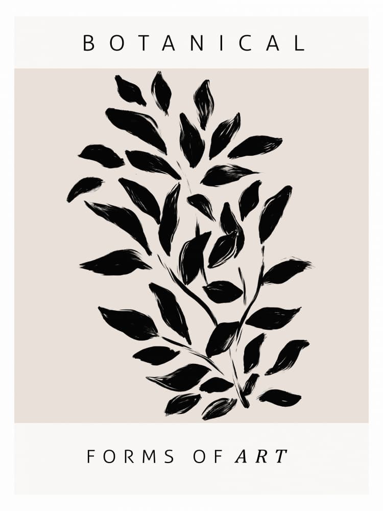 Leafy Silhouettes by Treechild — canvas wall art