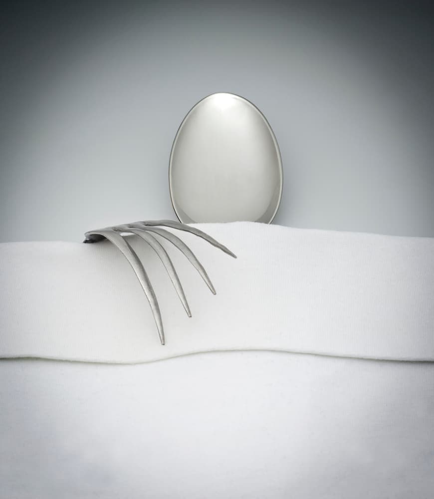 Minimalist Silverware Still Life by Wieteke de Kogel — canvas wall art