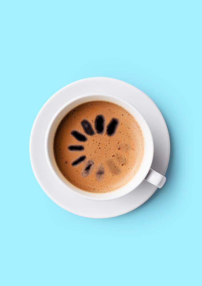 Morning Coffee Loading by Artem Pozdniakov — canvas wall art