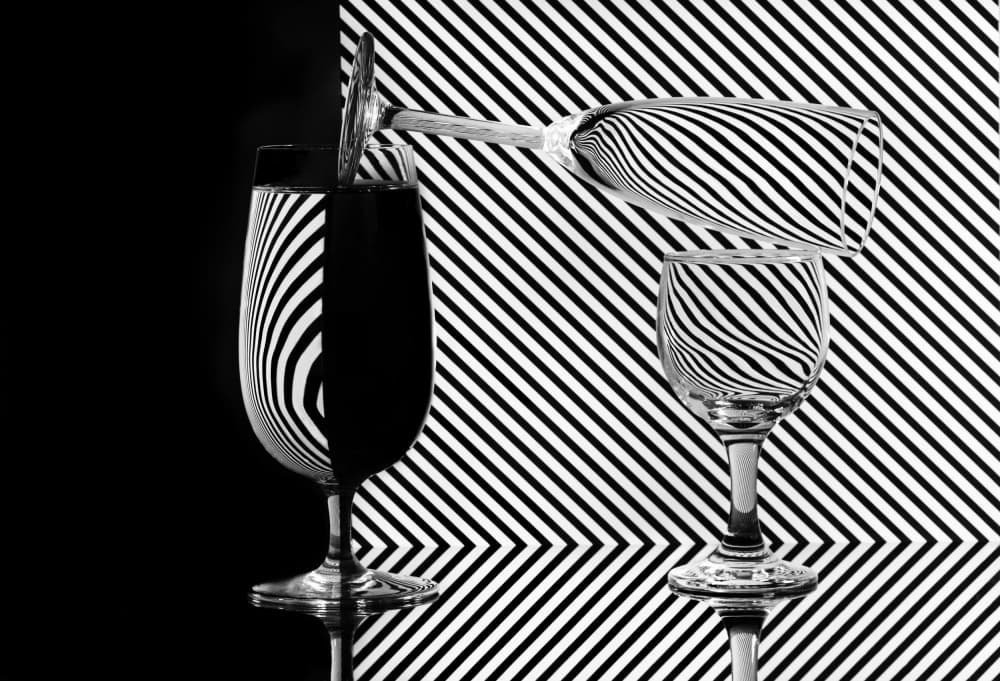 Striped Glass Illusion by Rawisyah Aditya — canvas wall art