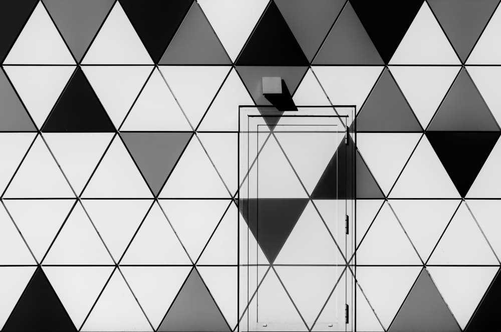 Abstract Geometric Doorway by Gerard Jonkman — canvas wall art