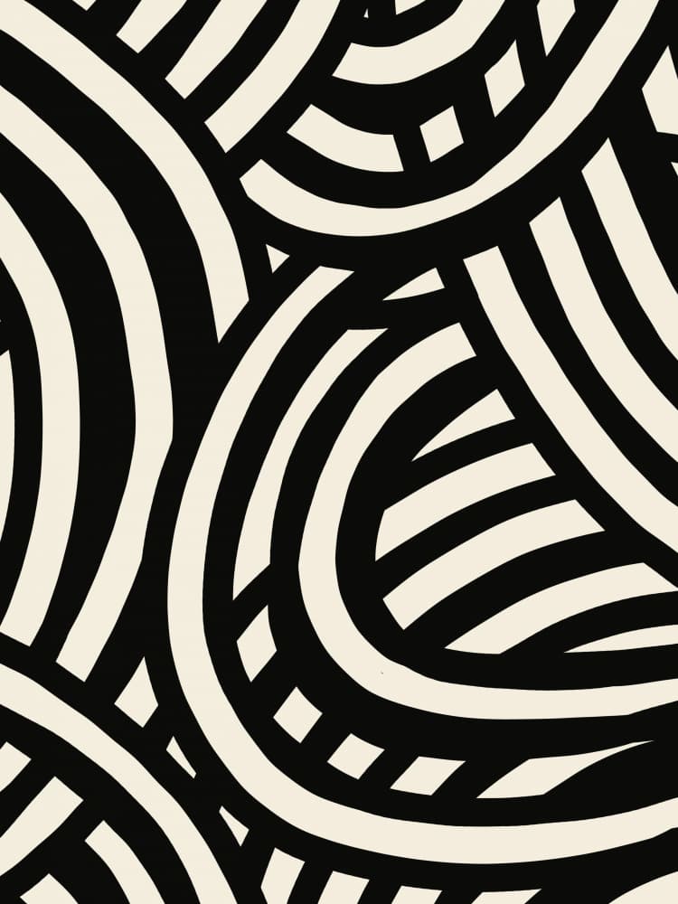 Bold Wavy Lines by Little Dean — canvas wall art
